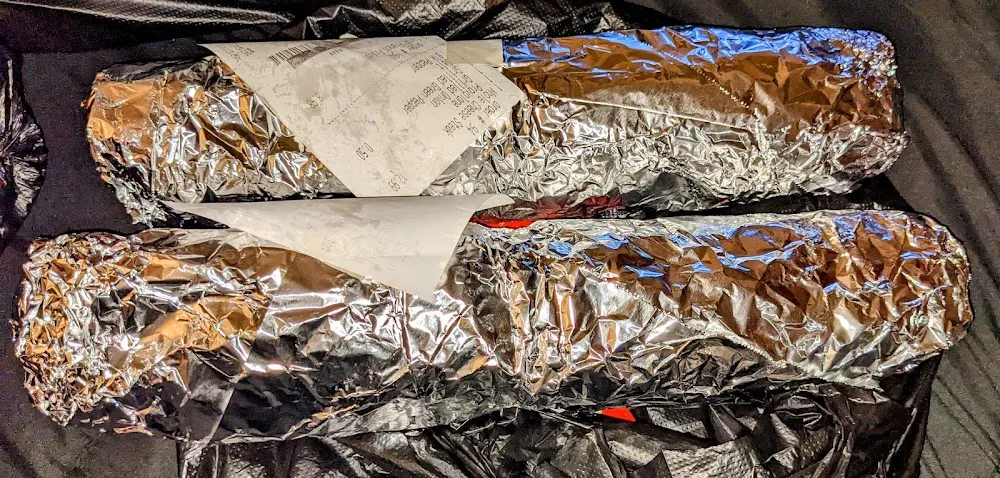 Two Whole Philly Cheesesteak with Peppers and Onions